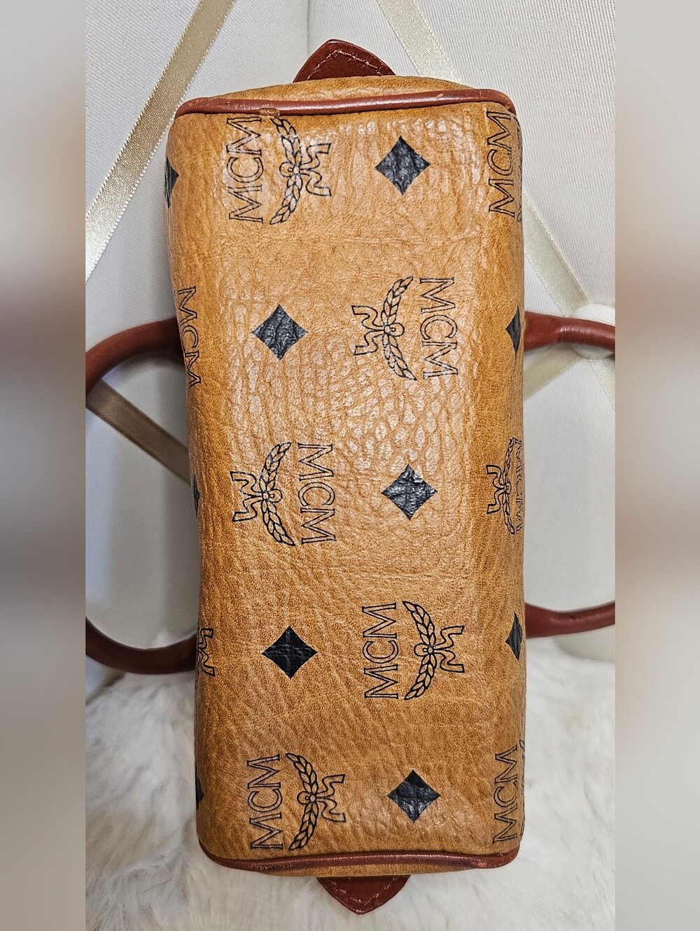 Vintage MCM Mini Boston Barrel Bag - Picture 6 of 11
